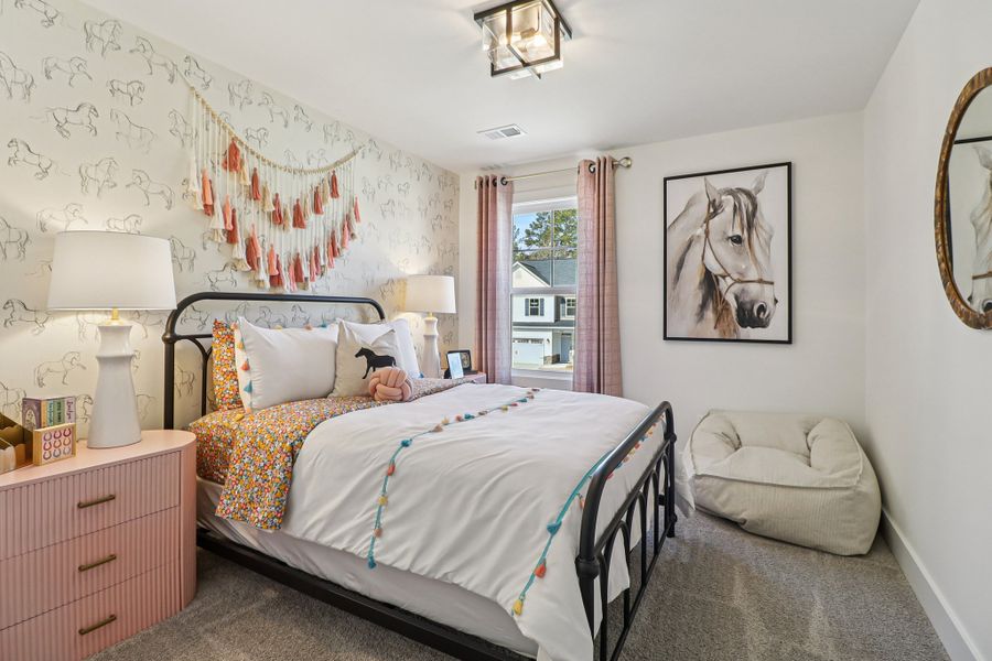 Furnished interior in a model home at Whiskey Run in New Ellenton (Image 57).