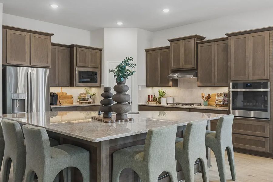 Furnished interior in a model home at Westpoint Park in Fort Worth (Image 10).