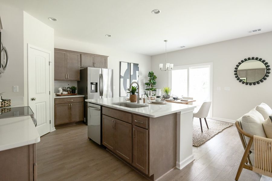 Furnished interior in a model home at Sweetwater in Brunswick (Image 9).