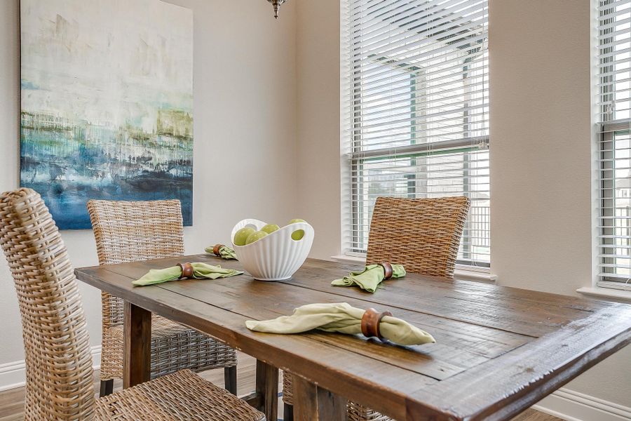 Furnished interior in a model home at Creekview Farms in Greenville (Image 26).