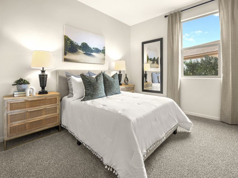 Spacious second bedroom with walk-in closet. Spacious second bedroom with walk-in closet.