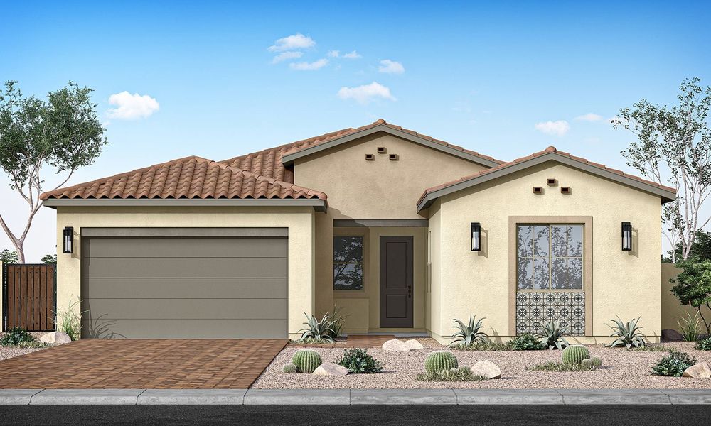 Front exterior of a home in the Terraza community, located in San Tan Valley, AZ (Image 25).