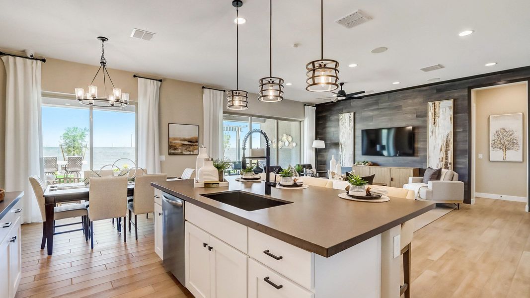 Furnished interior in a model home at Canyon Views - Hacienda in Litchfield Park (Image 29).