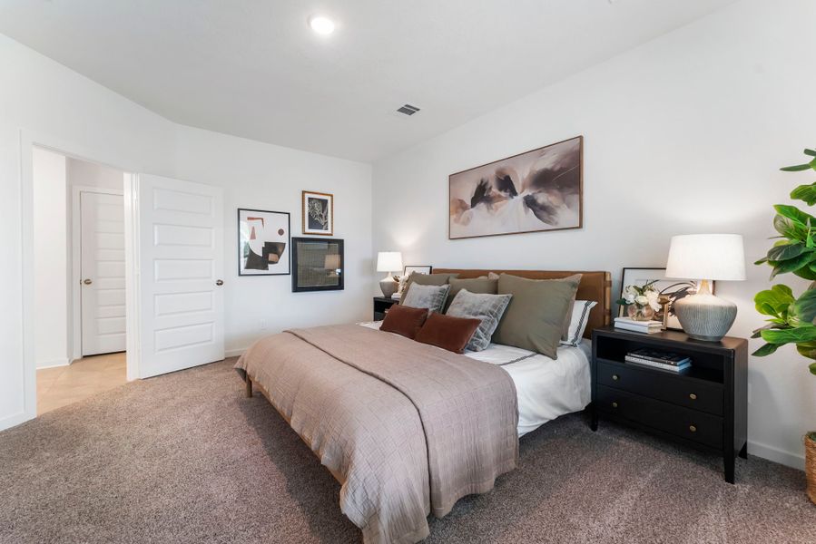 Furnished interior in a model home at Pecan Grove in Navasota (Image 6). Furnished interior in a model home at Pecan Grove in Navasota (Image 6).