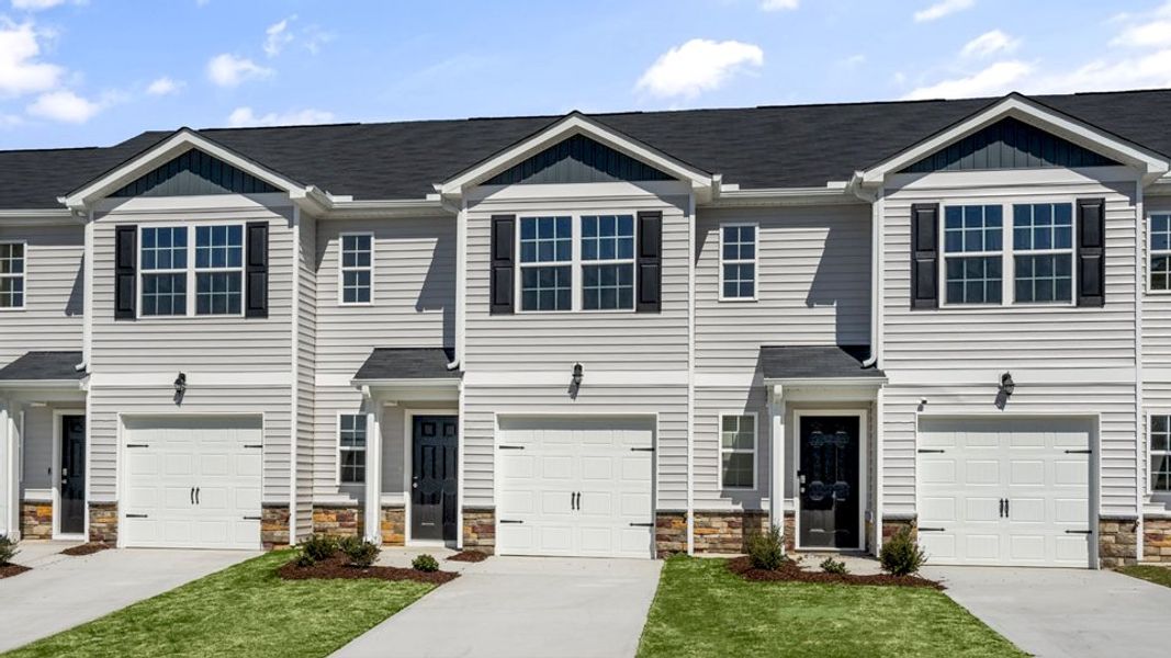 Front exterior of a home in the Edinborough Townes community, located in Gibsonville, NC (Image 8).