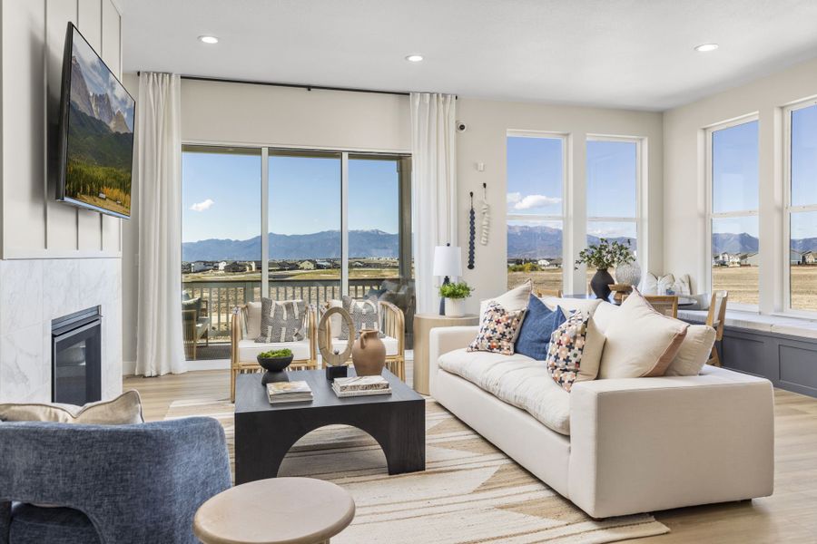 Plan C411 - American Legend Homes' Model in Sterling Ridge - Living Area