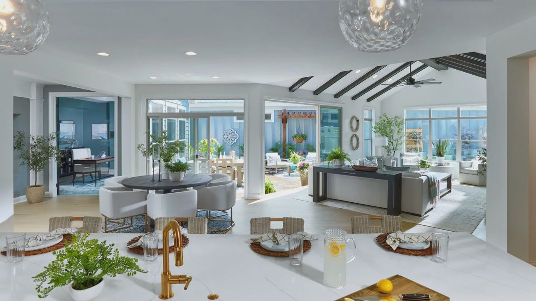Furnished interior in a model home at The Courtyards at Summit Hill in Dallas (Image 4).