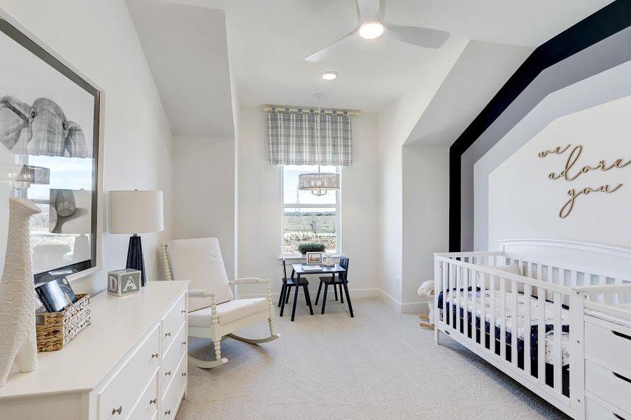 Furnished interior in a model home at Austin Point - 60' in Richmond (Image 21).