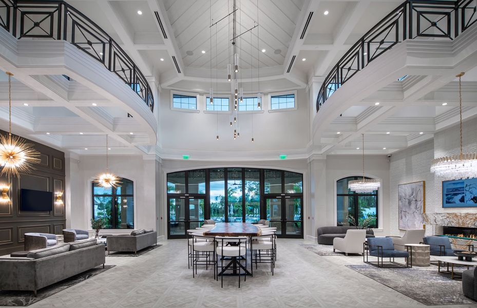 Resort-style amenities with modern homes for sale in Naples, FL