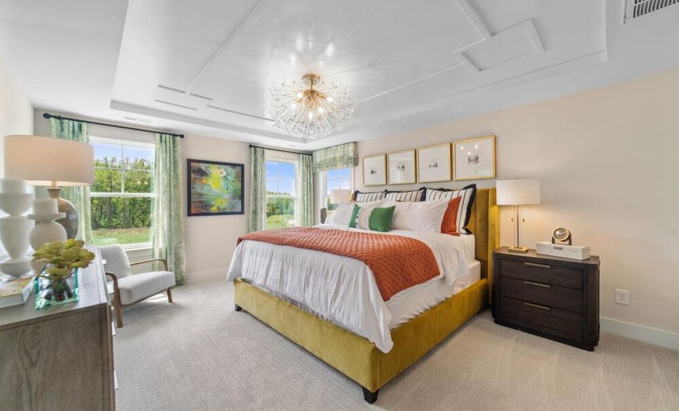 Furnished interior in a model home at Monterra in Kernersville (Image 24).