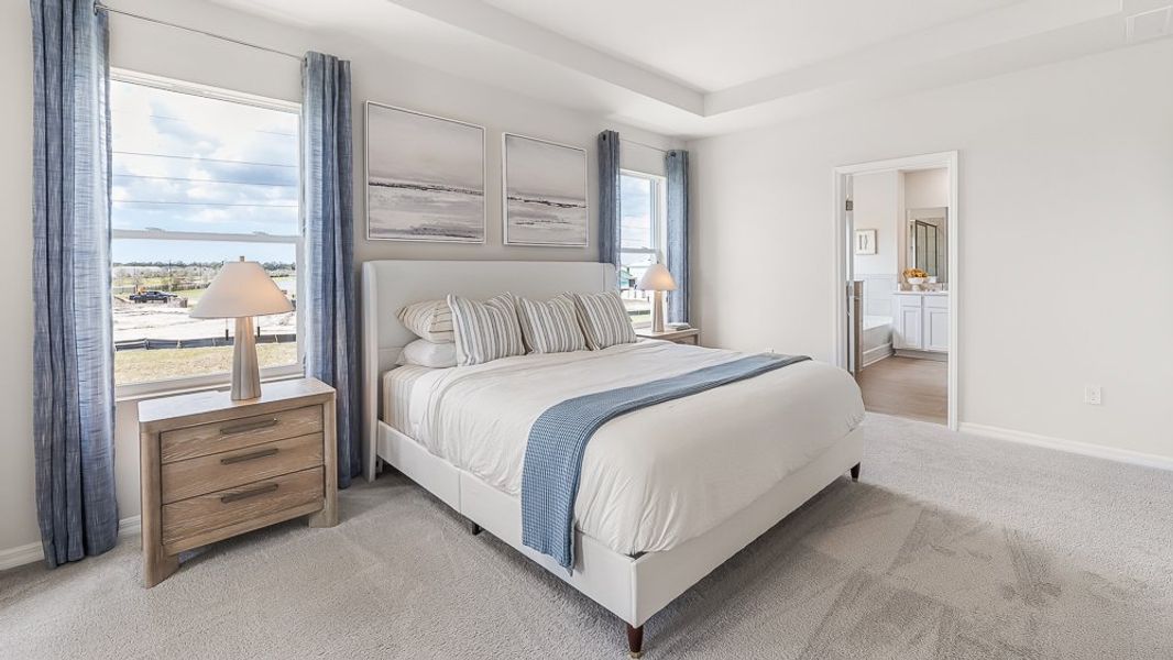 Furnished interior in a model home at Silverstone North in Palmetto (Image 9).