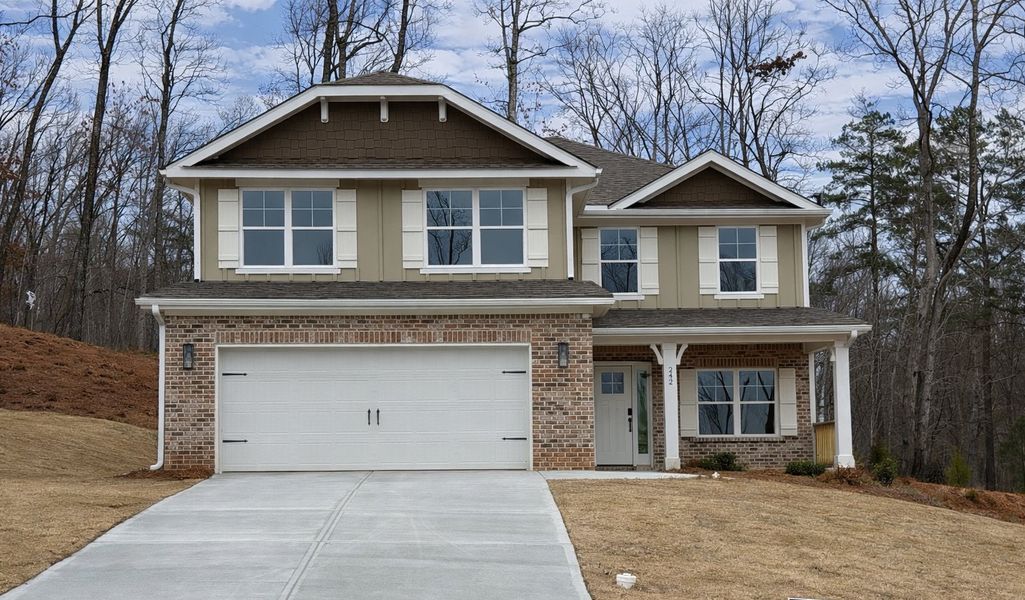 Front exterior of a home in the Thunder Ridge community, located in Dawsonville, GA (Image 9).