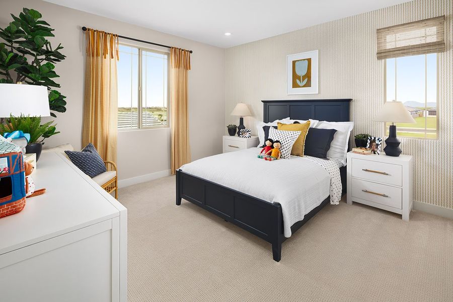 Furnished interior in a model home at The Estates at North Creek in Queen Creek (Image 13).