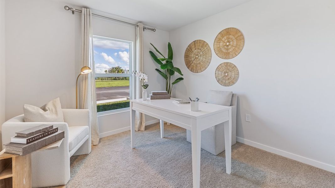 Furnished interior in a model home at Cape Coral Water & Sewer in Cape Coral (Image 36).