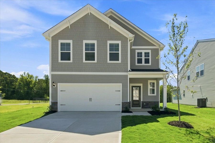 Front exterior of a home in the Oakhurst Single Family Homes community, located in Woodruff, SC (Image 2). Front exterior of a home in the Oakhurst Single Family Homes community, located in Woodruff, SC (Image 2).