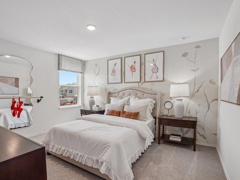 Furnished interior in a model home at Fairway Crossing in Converse (Image 18).