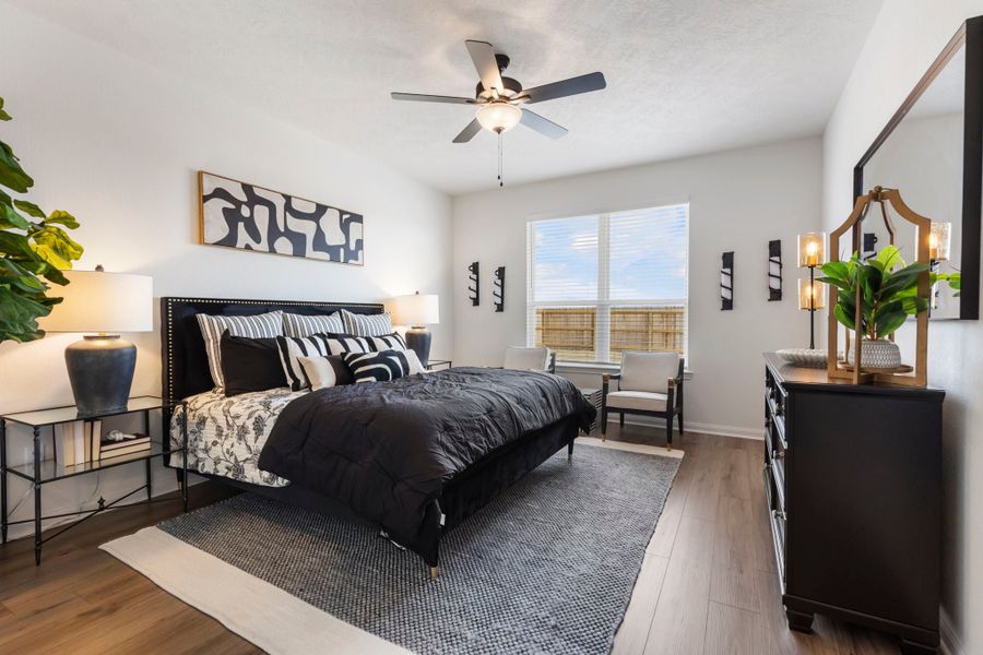 Furnished interior in a model home at Pagosa Springs in Bryan (Image 5).