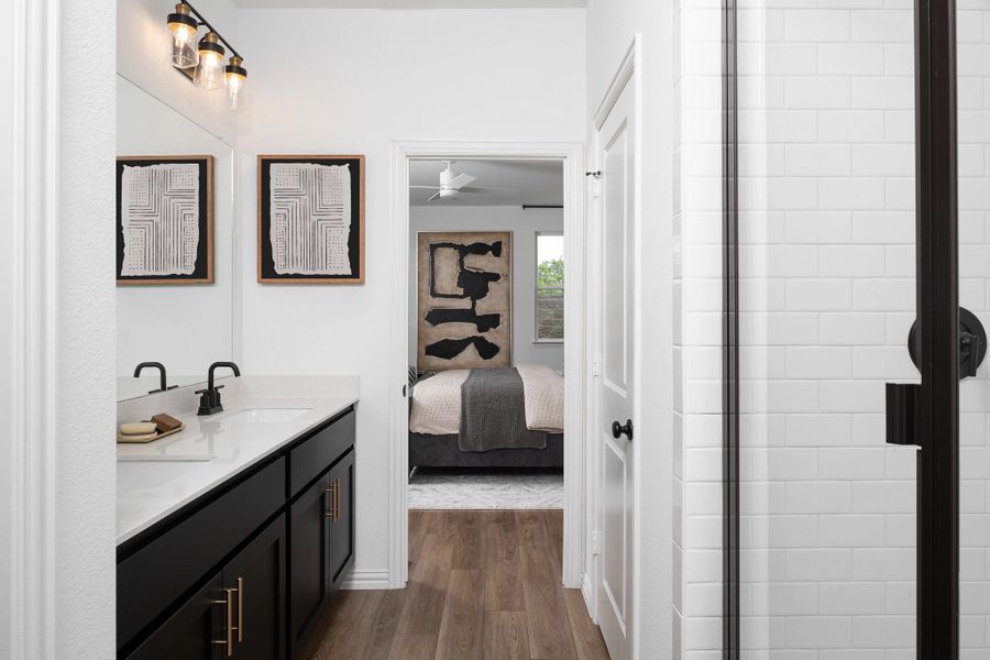 Furnished interior in a model home at Wildflower Ranch in Fort Worth (Image 5).