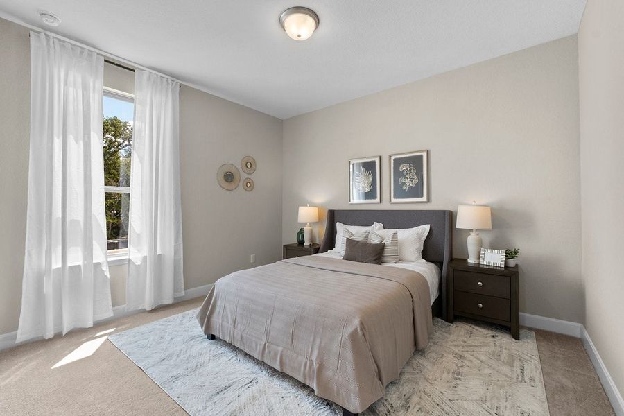 Furnished interior in a model home at Friedrich Hill in San Antonio (Image 62).
