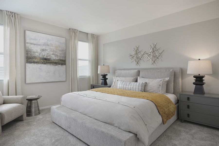 Furnished interior in a model home at Skyline Village in San Tan Valley (Image 9).