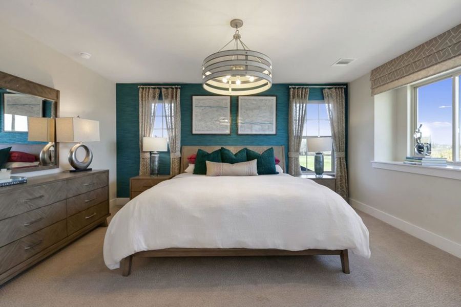 Furnished interior in a model home at Village At Manor Commons in Manor (Image 9).