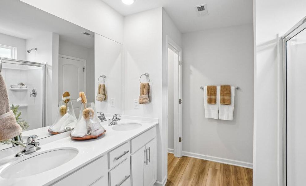 Furnished interior in a model home at Chandler Ridge in McLeansville (Image 10). Furnished interior in a model home at Chandler Ridge in McLeansville (Image 10).