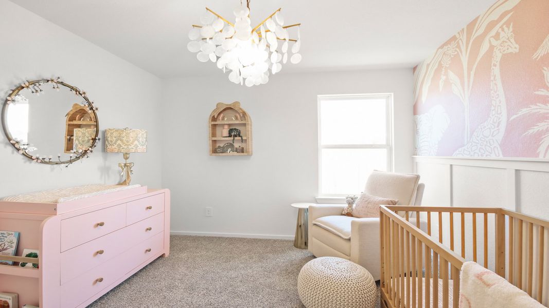 Furnished interior in a model home at Granger Pines in Conroe (Image 19).