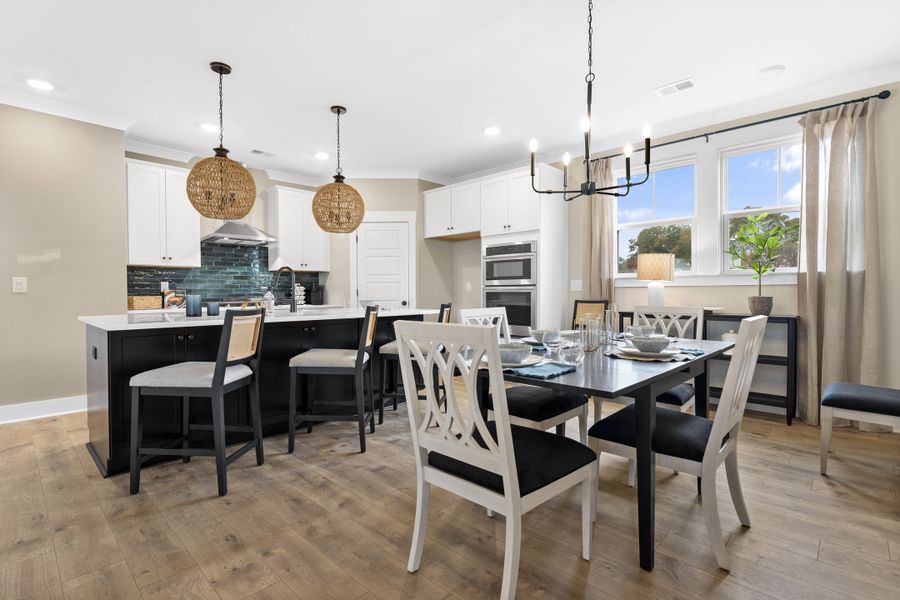 Furnished interior in a model home at The Oaks at Midway in Anderson (Image 3). Furnished interior in a model home at The Oaks at Midway in Anderson (Image 3).