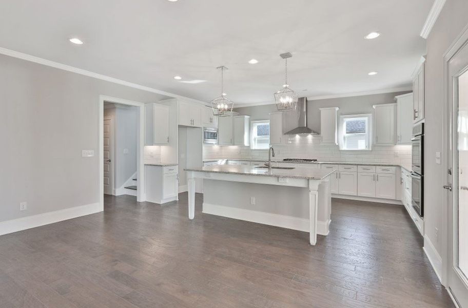 Furnished interior in a model home at Estates at Dorsett Bridge in Douglasville (Image 5).