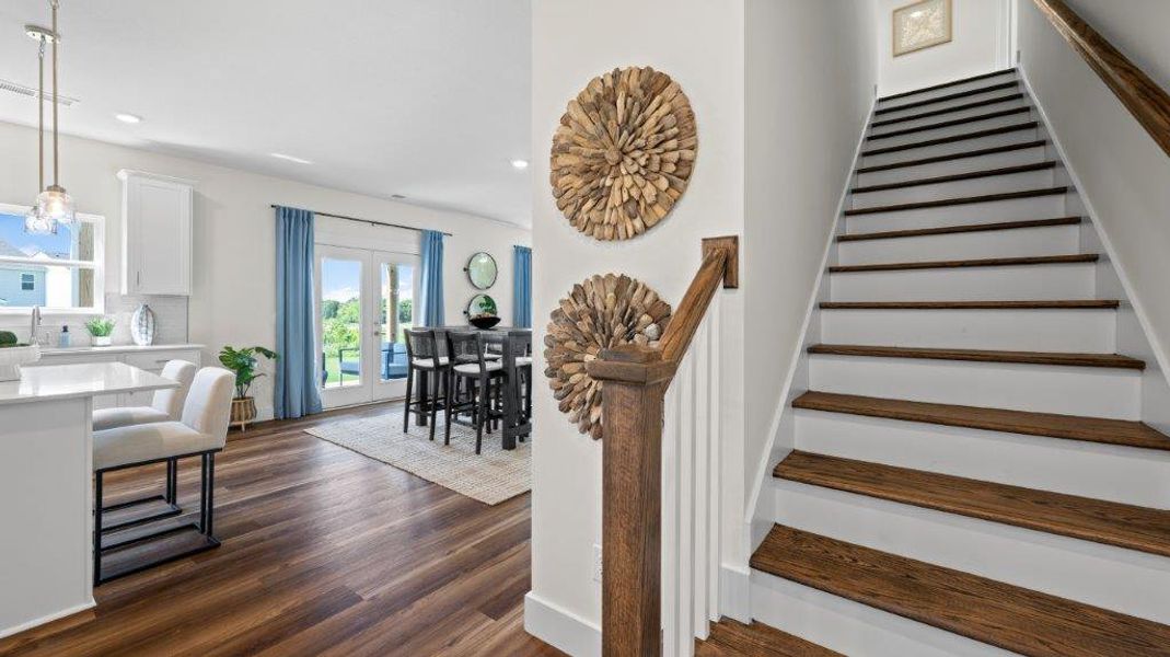 Furnished interior in a model home at Harbor Crest in Ooltewah (Image 24).