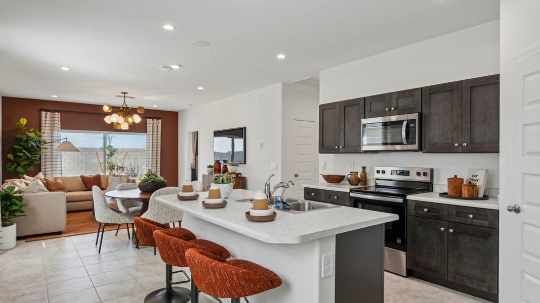 Furnished interior in a model home at Elena Trails in Maricopa (Image 4).