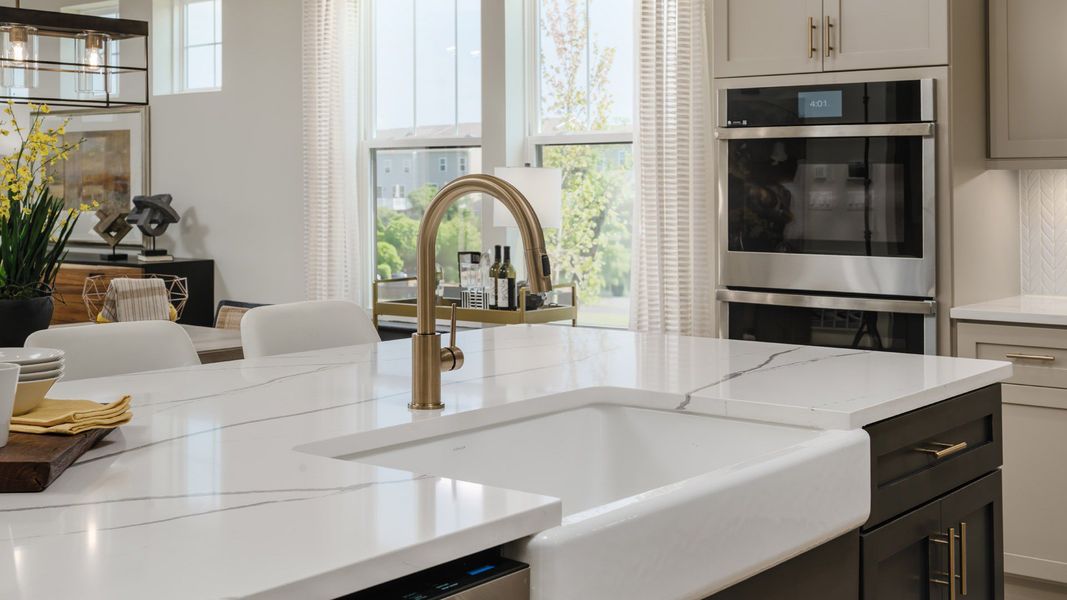 Furnished interior in a model home at Brook Run in Fort Mill (Image 10).