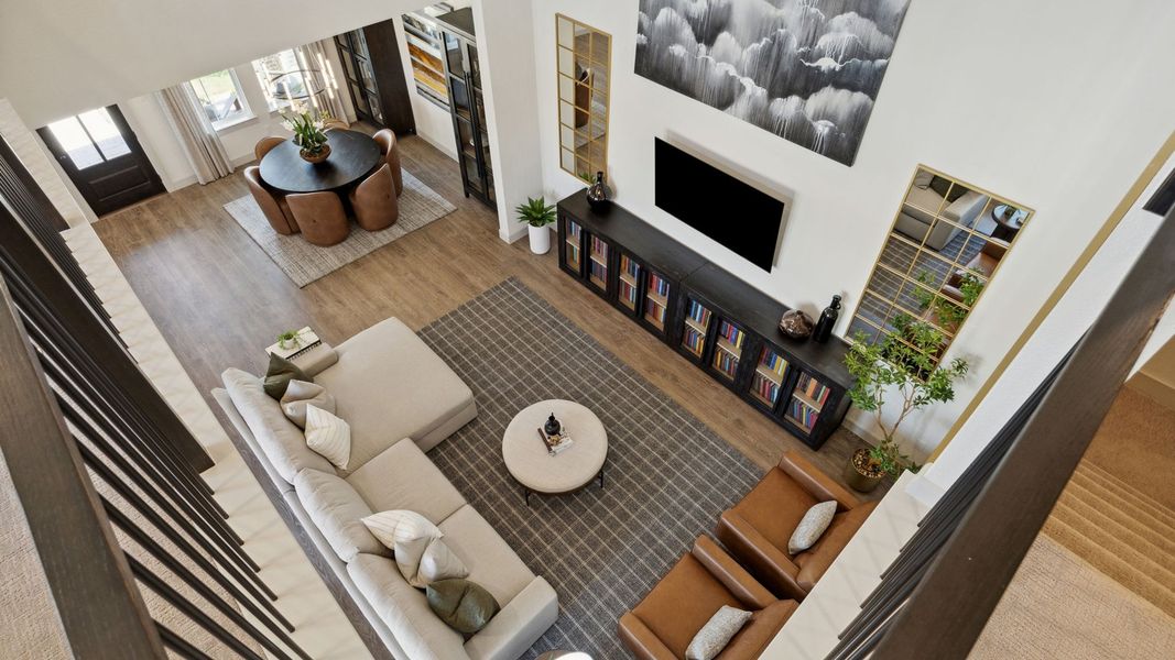 Furnished interior in a model home at Hazelwood 40' Series in Frisco (Image 37). Furnished interior in a model home at Hazelwood 40' Series in Frisco (Image 37).