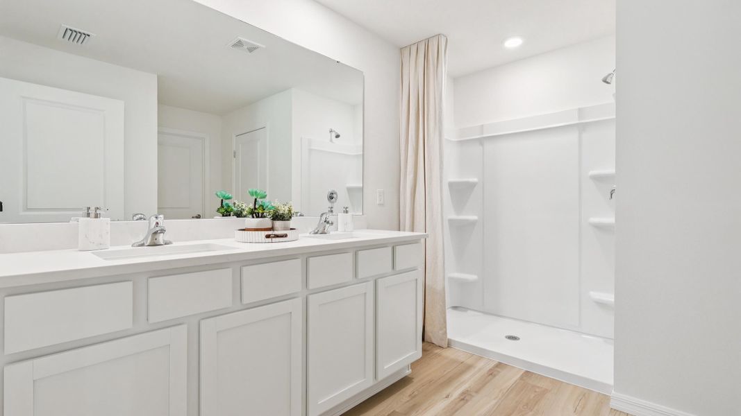 Furnished interior in a model home at Marion County Spot Lots in Ocala (Image 17).