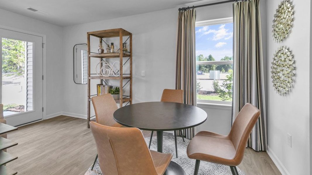 Furnished interior in a model home at The Townes at Martin Farms in Aberdeen (Image 7).