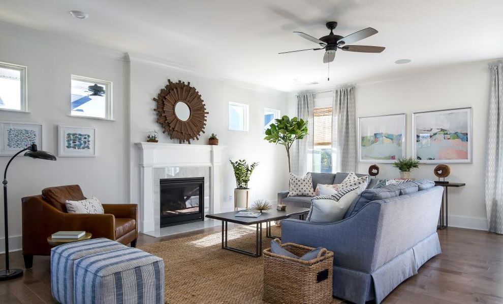 Furnished interior in a model home at Colleton Park in Aiken (Image 31).