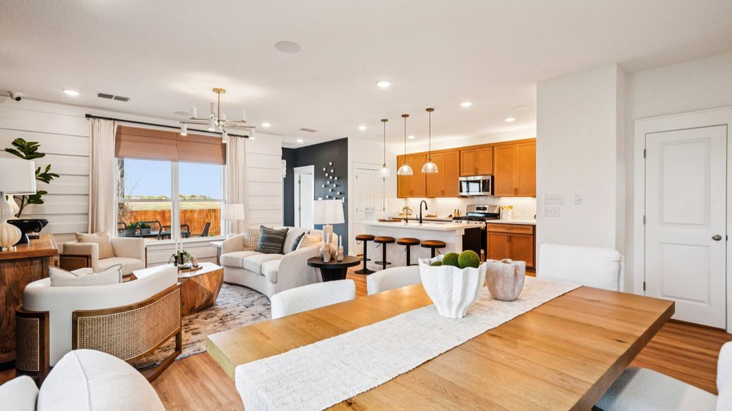 Casual Dining Area opens to living area and kitchen