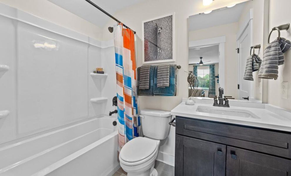 Furnished interior in a model home at Monterra in Kernersville (Image 28).