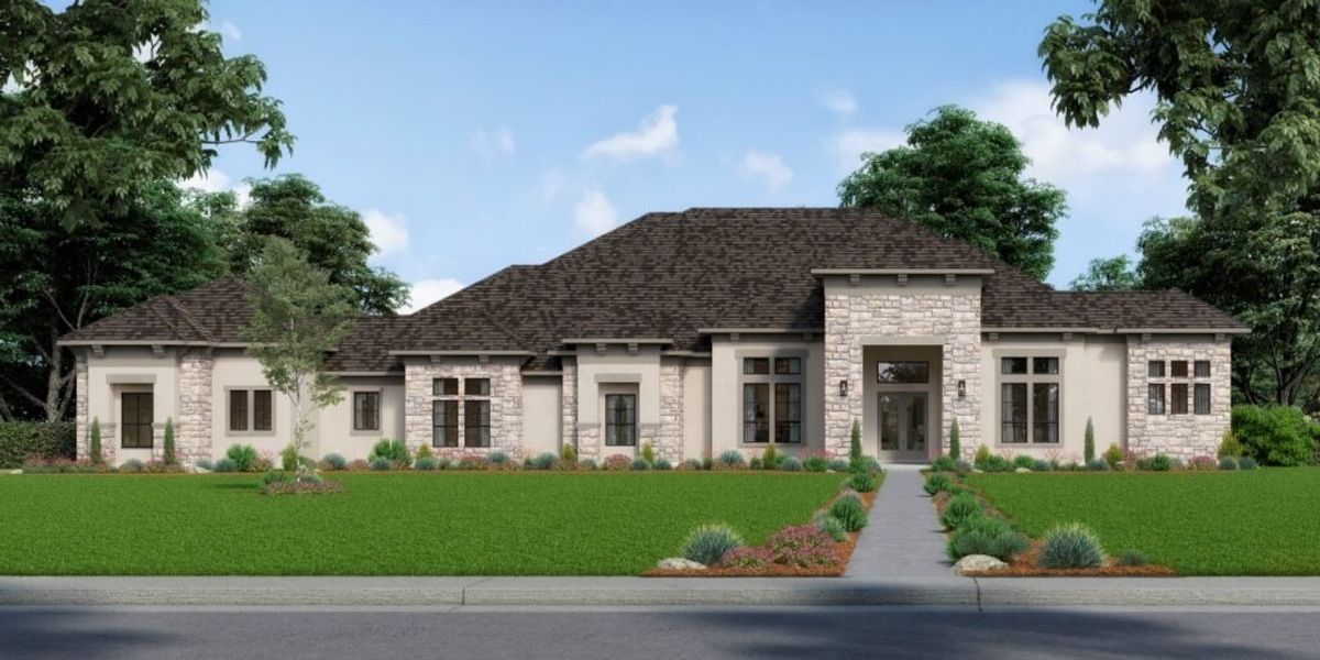 Front exterior of a home in the Tealpointe Lake Estates community, located in Tomball, TX (Image 5).