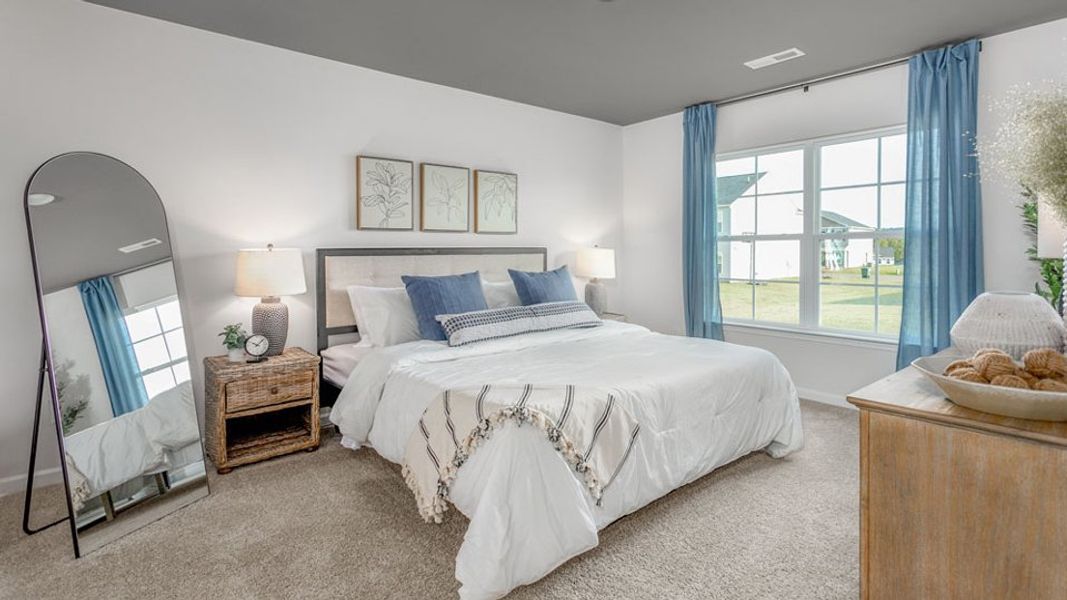 Furnished interior in a model home at Edinborough in Gibsonville (Image 16).