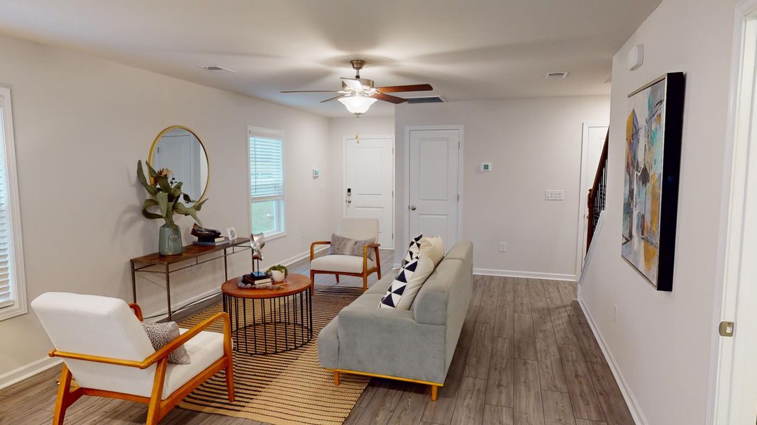 Furnished interior in a model home at Village at Boulware in Lugoff (Image 35).