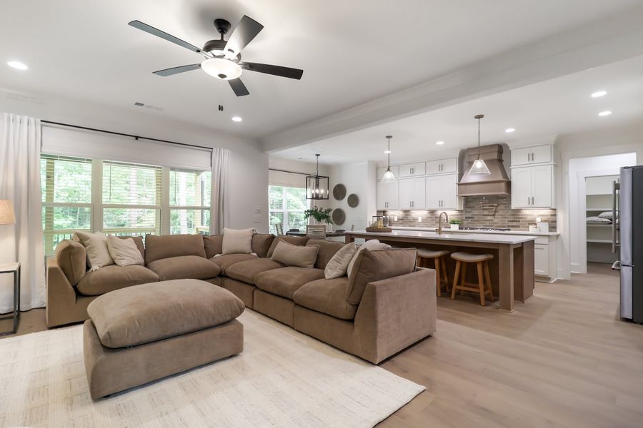 Furnished interior in a model home at St. Regis in Oxford (Image 14).