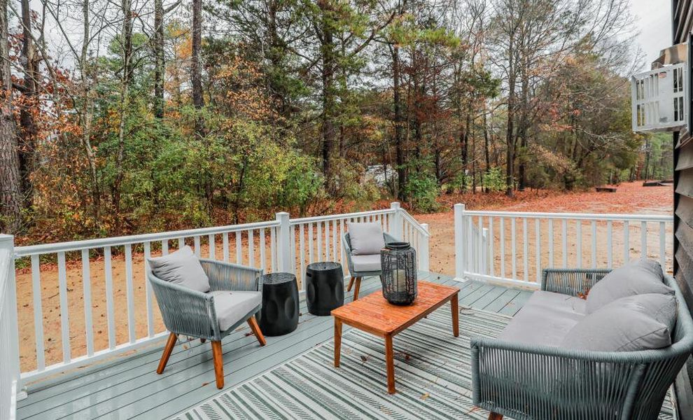 Furnished interior in a model home at Enclave at Riverdale in Huntersville (Image 23).