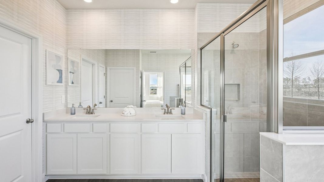 Furnished interior in a model home at Farm at Varrea in Plant City (Image 71).