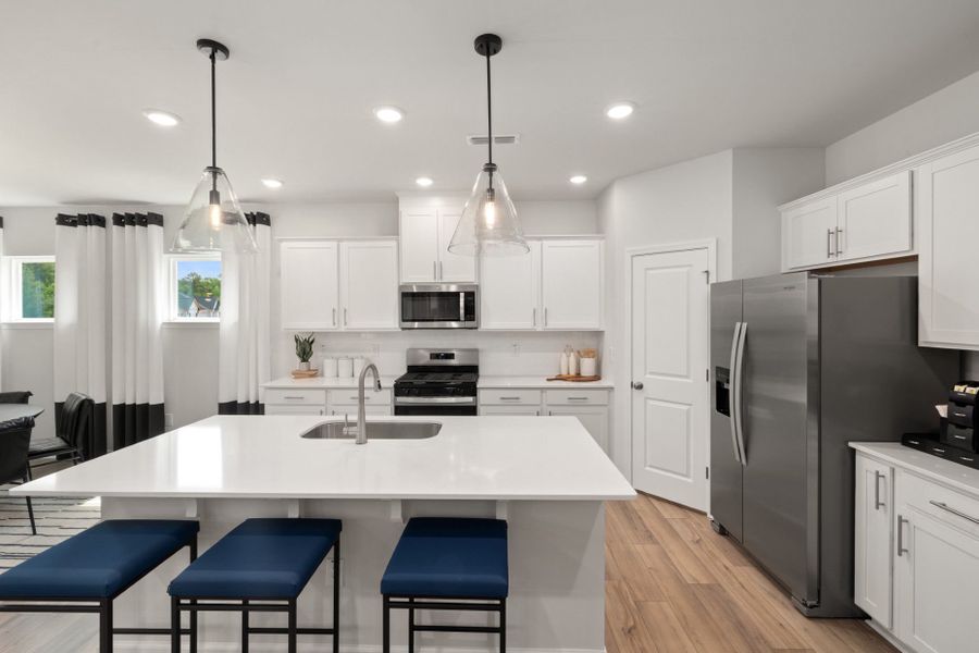 Bright and Airy Kitchen with Large Island