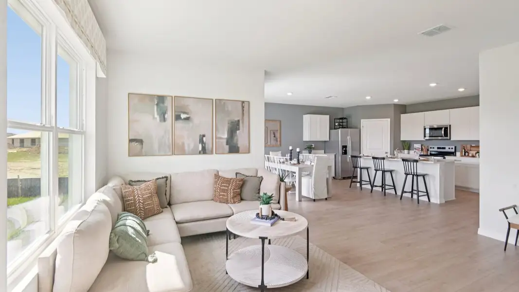 Furnished interior in a model home at Abbott Park in Zephyrhills (Image 7). Furnished interior in a model home at Abbott Park in Zephyrhills (Image 7).