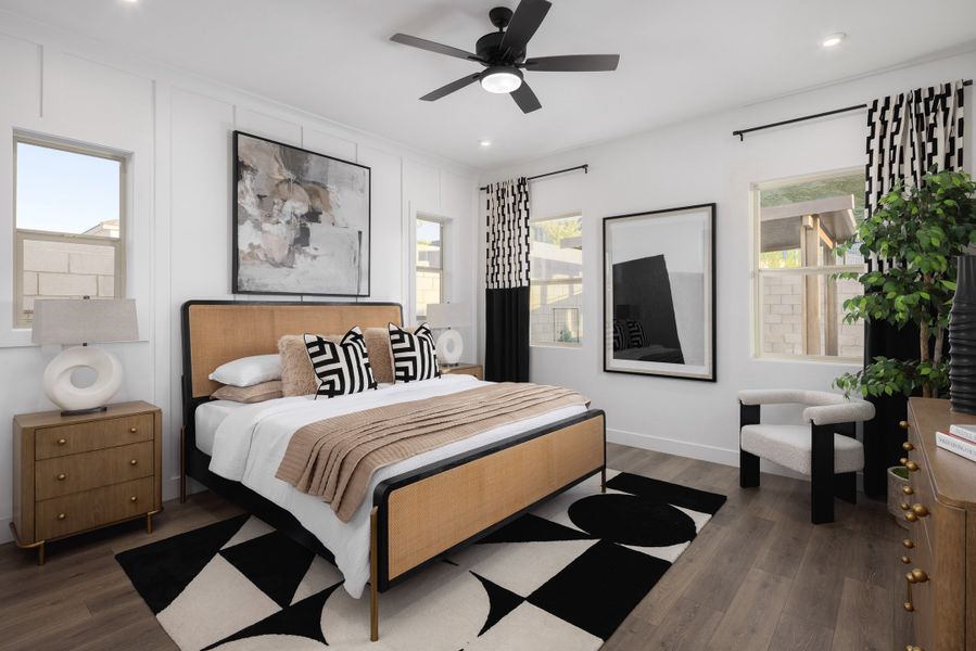 Furnished interior in a model home at Sanctuary in Phoenix (Image 15).