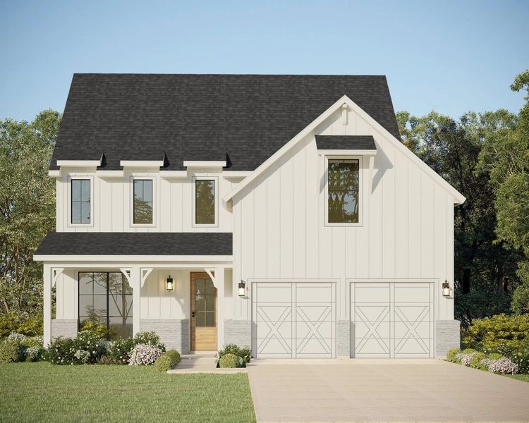Street view of homes within the Landmark master-planned community in Denton, TX (Image 11).