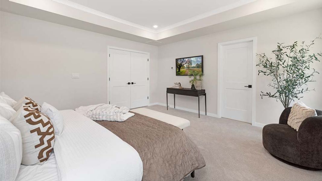 Furnished interior in a model home at Brantley in Mooresville (Image 13).