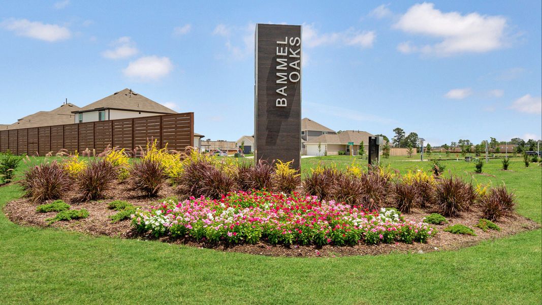 Bammel Oaks Community Monument Sign Bammel Oaks Community Monument Sign